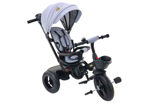 Rowerek trójkołowy Lean Toys PRO550 szary 27252 6m+ Rowerek trójkołowy Lean Toys PRO550 szary 27252 6m+