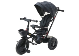 Rowerek trójkołowy Lean Toys PRO550 czarny 27253 6m+