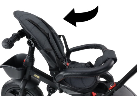 Rowerek trójkołowy Lean Toys PRO550 czarny 27253 6m+ Rowerek trójkołowy Lean Toys PRO550 czarny 27253 6m+