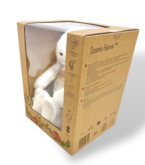 Szumio Bunnie biały króliczek z lampką, dźwiękami, bluetooth 0+