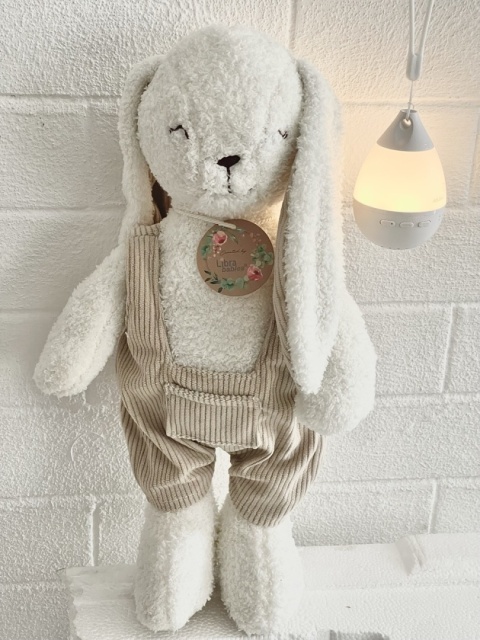 Szumio Bunnie biały króliczek z lampką, dźwiękami, bluetooth 0+