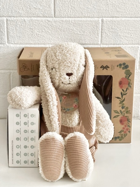 Szumio Bunnie beżowy króliczek z lampką, dźwiękami, bluetooth 0+