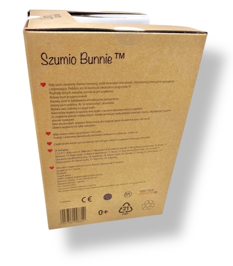 Szumio Bunnie beżowy króliczek z lampką, dźwiękami, bluetooth 0+
