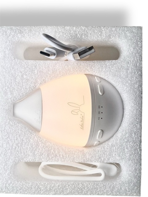 Szumio Bunnie beżowy króliczek z lampką, dźwiękami, bluetooth 0+