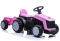 Traktor na akumulator z przyczepą Lean Toys TR1908T różowy 4184 3l+