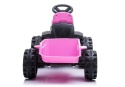 Traktor na akumulator z przyczepą Lean Toys TR1908T różowy 4184 3l+