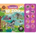Wydawnictwo Aksjomat. Słuchamy zwierząt! W zoo. 10 odgłosów. 4077