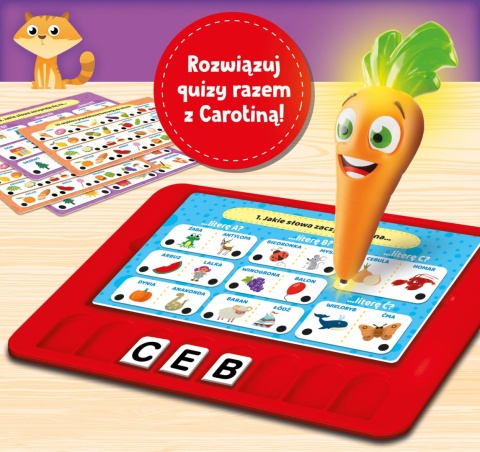Zabawka edukacyjna Carotina Cię nauczy Poznaję słowa 2876 3l+ Zabawka edukacyjna Carotina Cię nauczy Poznaję słowa 2876 3l+
