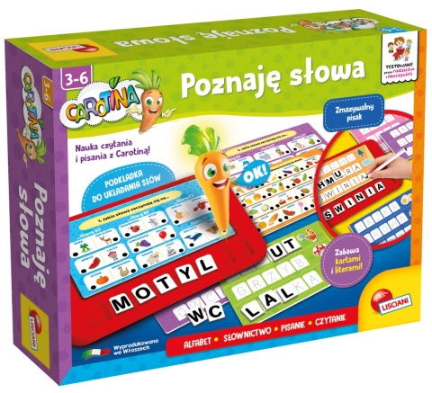 Zabawka edukacyjna Carotina Cię nauczy Poznaję słowa 2876 3l+