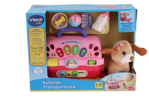 Zabawka interaktywna VTech Kuferek Transporterek 61428 12m+ Zabawka interaktywna VTech Kuferek Transporterek 61428 12m+