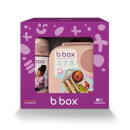 Zestaw Sportowa butelka tritanowa 450 ml + Lunchbox b.box Blush Crush
