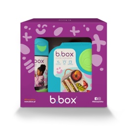 Zestaw Sportowa butelka tritanowa 450 ml + Lunchbox b.box Ocean Breeze