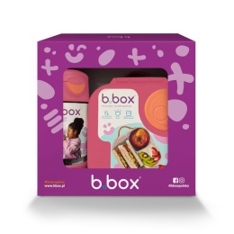 Zestaw Sportowa butelka tritanowa 450 ml + Lunchbox b.box Strawberry Shake