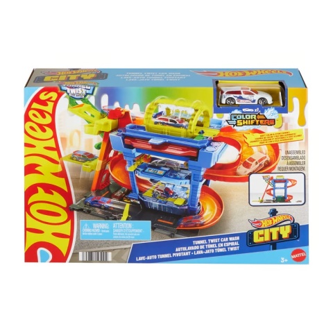 Hot Wheels - City Myjnia Odjazdowe Zakręty HTN80 3l+