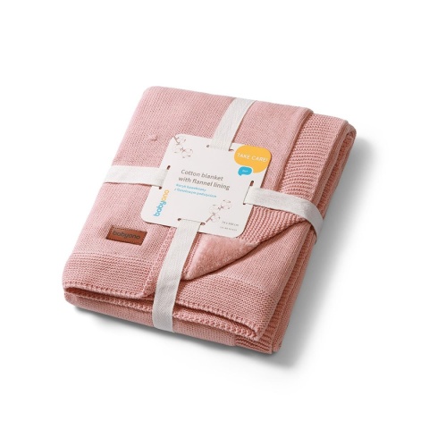 Kocyk bawełniany z flanelowym podszyciem BabyOno 1671/01 75x100 cm