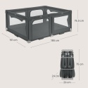 Kojec dla dziecka Lionelo Florence Easy Fold Grey Graphite