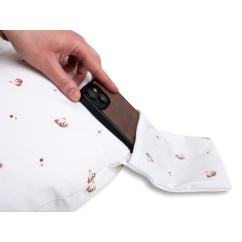 Poduszka pozycjonująca BabyMatex miniRELAX jersey 150 cm 03 misie