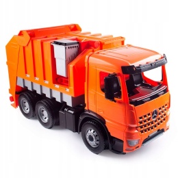 Pojazd Lena Wieka Śmieciarka Arocs 02165 do 100 kg Pomarańczowa 3l+