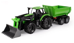 Pojazd Lena Worxx Traktor koparka z przyczepą Deutz-Fahr 04617 3l+