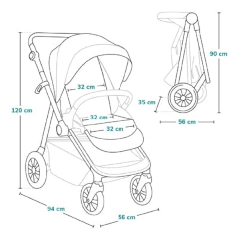 Wózek spacerowy Lionelo Natt Beige Sand do 22 kg
