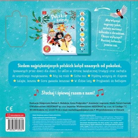 Wydawnictwo Aksjomat Polskie kolędy dla dzieci. Słuchaj i śpiewaj 3757 Wydawnictwo Aksjomat Polskie kolędy dla dzieci. Słuchaj i śpiewaj 3757