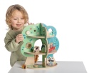 Zabawka Montessori Chicco Drewniany Domek Szopów My Wood Friends 2l+