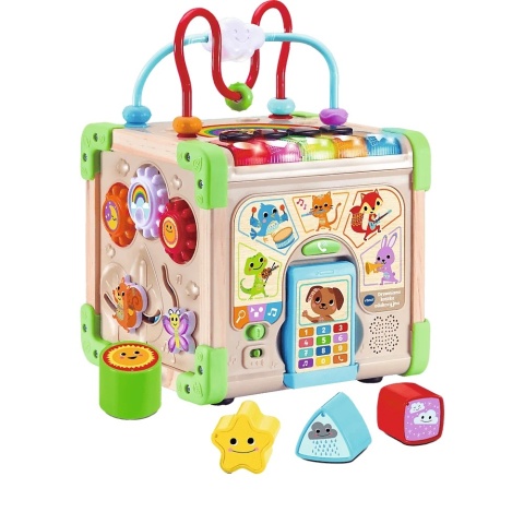 Drewniana kostka edukacyjna VTech 62551 9m+ Drewniana kostka edukacyjna VTech 62551 9m+