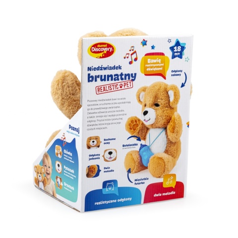 Zabawka interaktywna Dumel Discovery Niedźwiadek brunatny DD30819 18m+