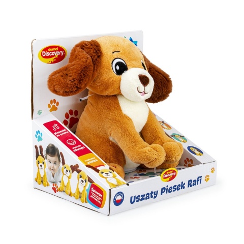 Zabawka interaktywna Dumel Discovery Uszaty Piesek Rafi DD30847 18m+