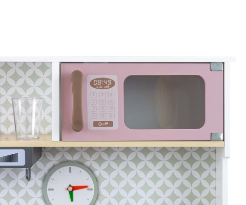 Zabawkowa drewniana kuchnia Milly Mally Bjorn Pink 3l+