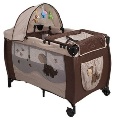 Łóżeczko turystyczne 120x60 Coto Baby Samba Lux brown Łóżeczko turystyczne 120x60 Coto Baby Samba Lux brown