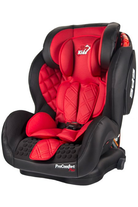 Fotelik samochodowy 9-36 kg Top Kids Pro Comfort ISOFIX ekoskóra red