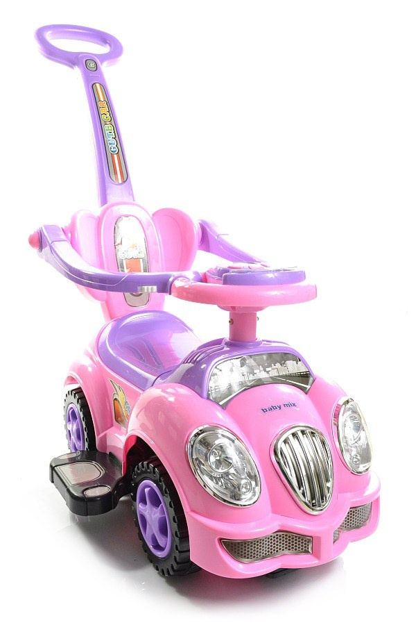 Jeździk 3w1 Baby Mix HZ-558W pchacz grający pink