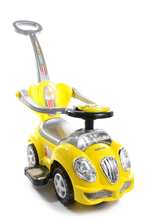 Jeździk 3w1 Baby Mix HZ-558W pchacz grający yellow