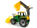 Pojazd Lena Traktor Spychacz Koparka 02080 Zielony 3l+