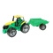 Pojazd Lena Wielki Traktor przyczepa 02122 Zielony 3l+