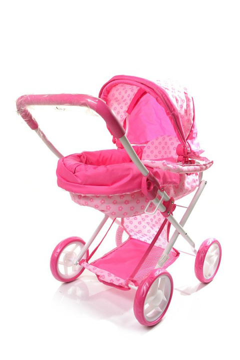 Wózek dla lalek Baby Mix 9369T-M1701W głęboki