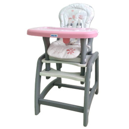 Krzesełko do karmienia Baby Mix DC-01 pink