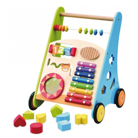 Drewniany chodzik pchacz edukacyjny Baby Mix HJD931019 Drewniany chodzik pchacz edukacyjny Baby Mix HJD931019